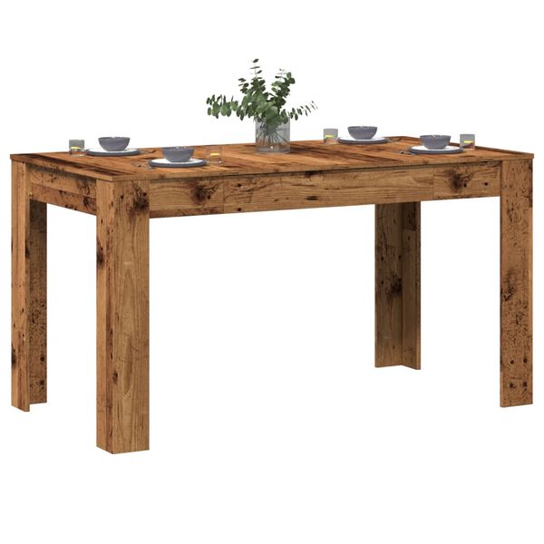 vidaXL Esstisch Altholz-Optik 140x74,5x76 cm Holzwerkstoff