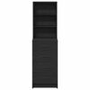 vidaXL Hochboard Schwarze Eiche 40 x 41 x 135 cm Holzwerkstoff