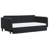 vidaXL Tagesbett Ausziehbar mit Schubladen Schwarz 100x200 cm Samt