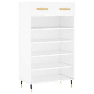 vidaXL Schuhschrank Wei&szlig; 60x35x105 cm Holzwerkstoff
