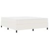vidaXL Boxspringbett Creme und Wei&szlig; 180 x 200 cm Cordstoff