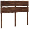 vidaXL Kopfteil mit Live Edge ROSTOCK Dunkelbraun 140 cm