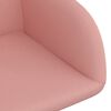 vidaXL Esszimmerst&uuml;hle 4 Stk. Drehbar Rosa Samt