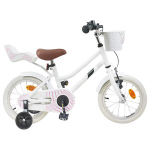 vidaXL Kinderfahrrad 14 Zoll f&uuml;r 3-5 Jahre alt Wei&szlig;