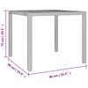 vidaXL 5-tlg. Garten-Essgruppe mit Kissen Schwarz Poly Rattan