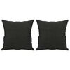 vidaXL 3-Sitzer-Sofa mit Kissen Schwarz 210 cm Stoff