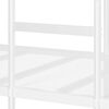 vidaXL Etagenbett ohne Matratze Wei&szlig; 90x200 cm Stahl