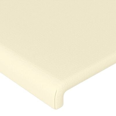 vidaXL Kopfteil mit Ohren Creme 93x16x78/88 cm Kunstleder