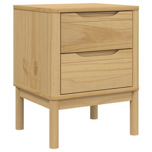 vidaXL Nachttisch FLORO Wachsbraun 45x39x57 cm Massivholz Kiefer