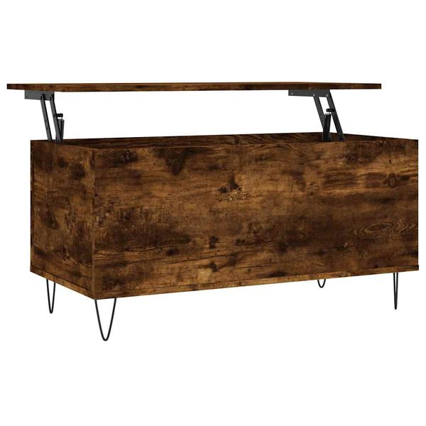 vidaXL Couchtisch R&auml;uchereiche 90x44,5x45 cm Holzwerkstoff