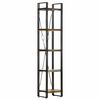 vidaXL B&uuml;cherregal 5 F&auml;cher 40x30x180 cm Altholz Massiv