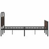 vidaXL Bettgestell ohne Matratze 140x200 cm Braun Eichen-Optik