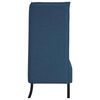 vidaXL Hoher R&uuml;cken Sofa 101cm Blau Stoff