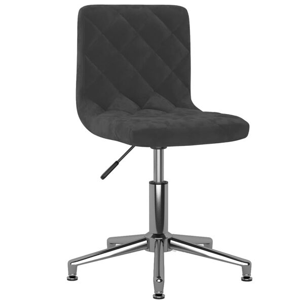 vidaXL Esszimmerst&uuml;hle 2 Stk. Drehbar Schwarz Samt