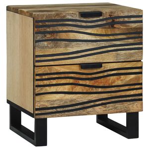 vidaXL Nachttisch Braun 40 x 33 x 46 cm Massivholz Akazie
