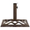 vidaXL Sonnenschirmst&auml;nder Bronzen 44x44x31 cm Gusseisen