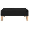 vidaXL Schlafsofa 2-Sitzer mit Fu&szlig;hocker Schwarz Stoff