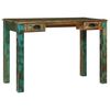 vidaXL Schreibtisch Braun 112 x 55 x 76 cm Massives upgecyceltes Holz