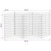 vidaXL Gabionenkorb Pflanzkasten Gem&uuml;se-Hochbeet Stahl 120&times;30&times;100 cm