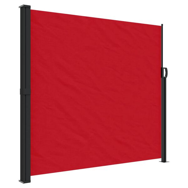 vidaXL Seitenmarkise Ausziehbar Rot 180x500 cm