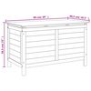 vidaXL Gartentruhe Anthrazit 99x49,5x58,5 cm Massivholz Tanne