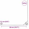 vidaXL Plane 650g / m&sup2; Beige 4 x 5 m Canvas mit PVC-Beschichtung
