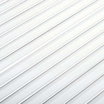 vidaXL Schranktüren Lamellen-Design 2 Stk Weiß 99,3x39,4 cm Massivholz