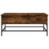 vidaXL Couchtisch R&auml;uchereiche 100x50x45 cm Holzwerkstoff und Metall