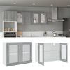 vidaXL Hängeschrank Lyon Glas Grau Sonoma 80x31x60 cm Holzwerkstoff