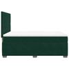 vidaXL Boxspringbett mit Matratze Dunkelgr&uuml;n 160x200 cm Samt