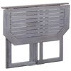 vidaXL 2-tlg. Bistro-Set Massivholz Akazie Grau