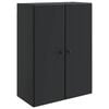 vidaXL Wandschrank Schwarz 66 x 34,5 x 90 cm Holzwerkstoff