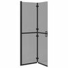 vidaXL Walk-in Duschwand Schwarz 110 x 6.5 x 190 cm