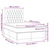 vidaXL Boxspringbett mit Matratze Dunkelgr&uuml;n 120x190 cm Samt