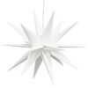 vidaXL LED-Weihnachtssterne 3 Stk. Faltbar Wei&szlig; 43 cm