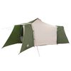 vidaXL Tipi Zelt mit Dach Gr&uuml;n und Beige 492 x 492 x 275 cm Stoff