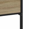 vidaXL Metallbett ohne Matratze Sonoma-Eiche 180x200 cm