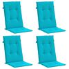 vidaXL Hochlehner-Auflagen 4 Stk. T&uuml;rkis Stoff