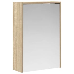 vidaXL Badezimmerspiegelschrank mit T&uuml;r Sonoma-Eiche 43 x 16 x 62.5 cm