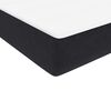 vidaXL Boxspringbett mit Matratze & LED Schwarz 90x220 cm Samt