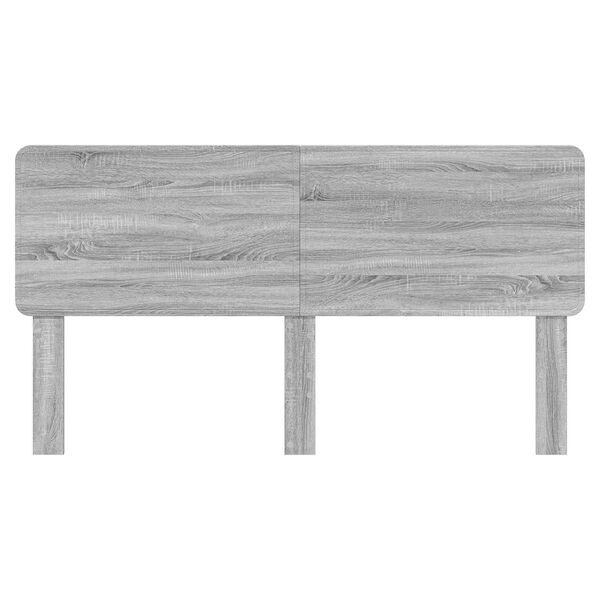 vidaXL Kopfteil mit Kopfteil Graues Sonoma 180 cm Holzwerkstoff
