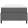 vidaXL Boxspringbett Dunkelgrau 90 x 190 cm Stoff