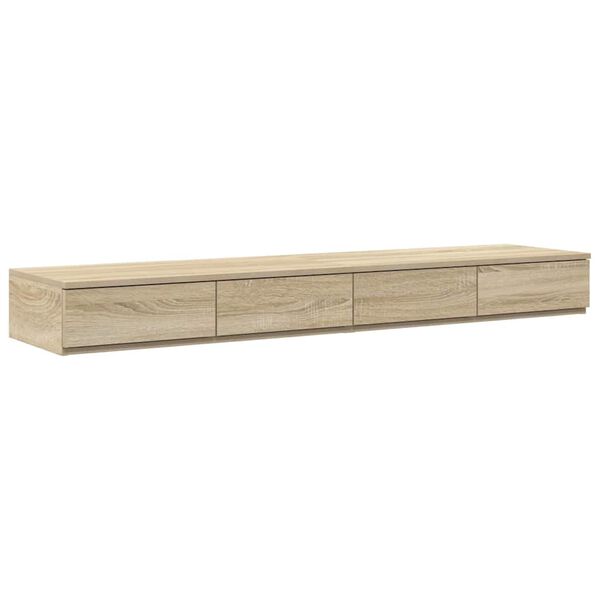 vidaXL Bettschubladen Sonoma-Eiche 140 x 36,5 x 16,5 cm Holzwerkstoff