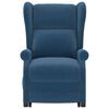 vidaXL Ohrensessel mit Aufstehhilfe Blau Stoff