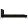 vidaXL Bettgestell Schwarz 150x200 cm Holzwerkstoff und Metall