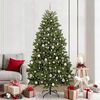vidaXL K&uuml;nstlicher Weihnachtsbaum Gr&uuml;n 210 cm PVC und Metall