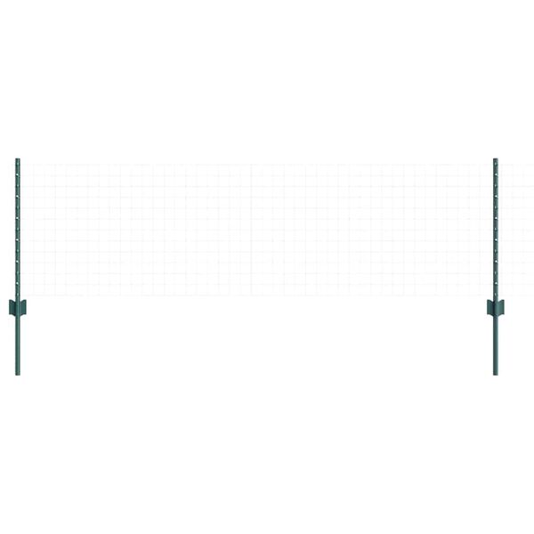 vidaXL Zaunpfosten 22 pcs Gr&uuml;n 100 cm Stahl