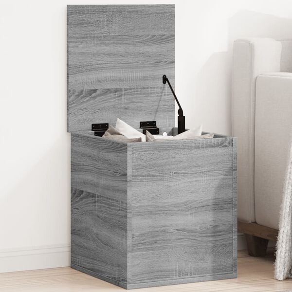 vidaXL Truhe Grau Sonoma 40x42x46 cm Holzwerkstoff