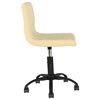 vidaXL Esszimmerst&uuml;hle 2 Stk. Drehbar Creme Samt