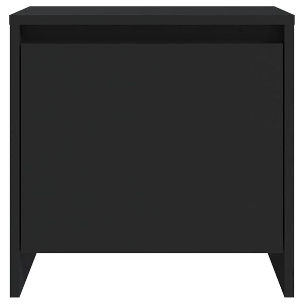 vidaXL Nachttisch Schwarz 45x34x44,5 cm Holzwerkstoff